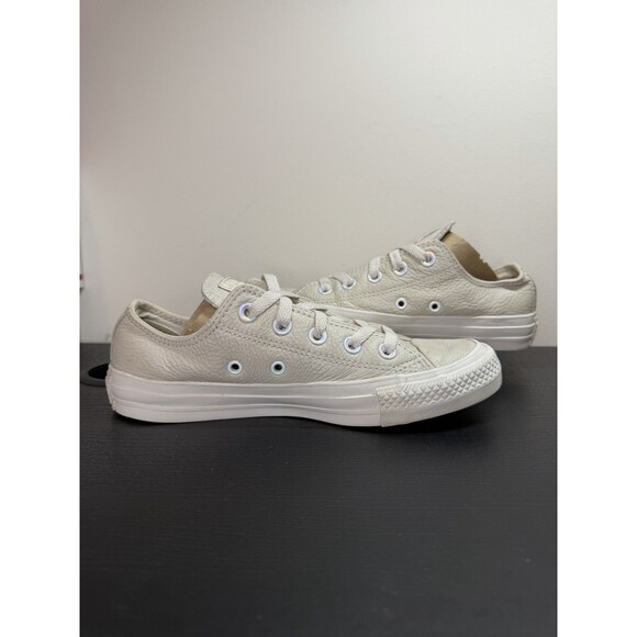 Converse Leather Low Top Grey Womens 6 Mens 4 - Picture 3 of 9